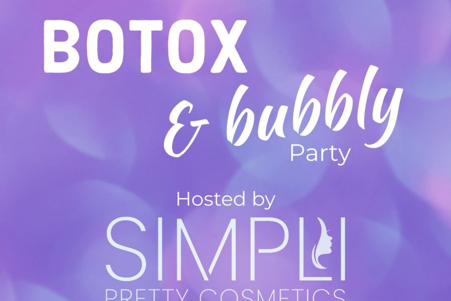 Huge poster for Botox and Bubbly party